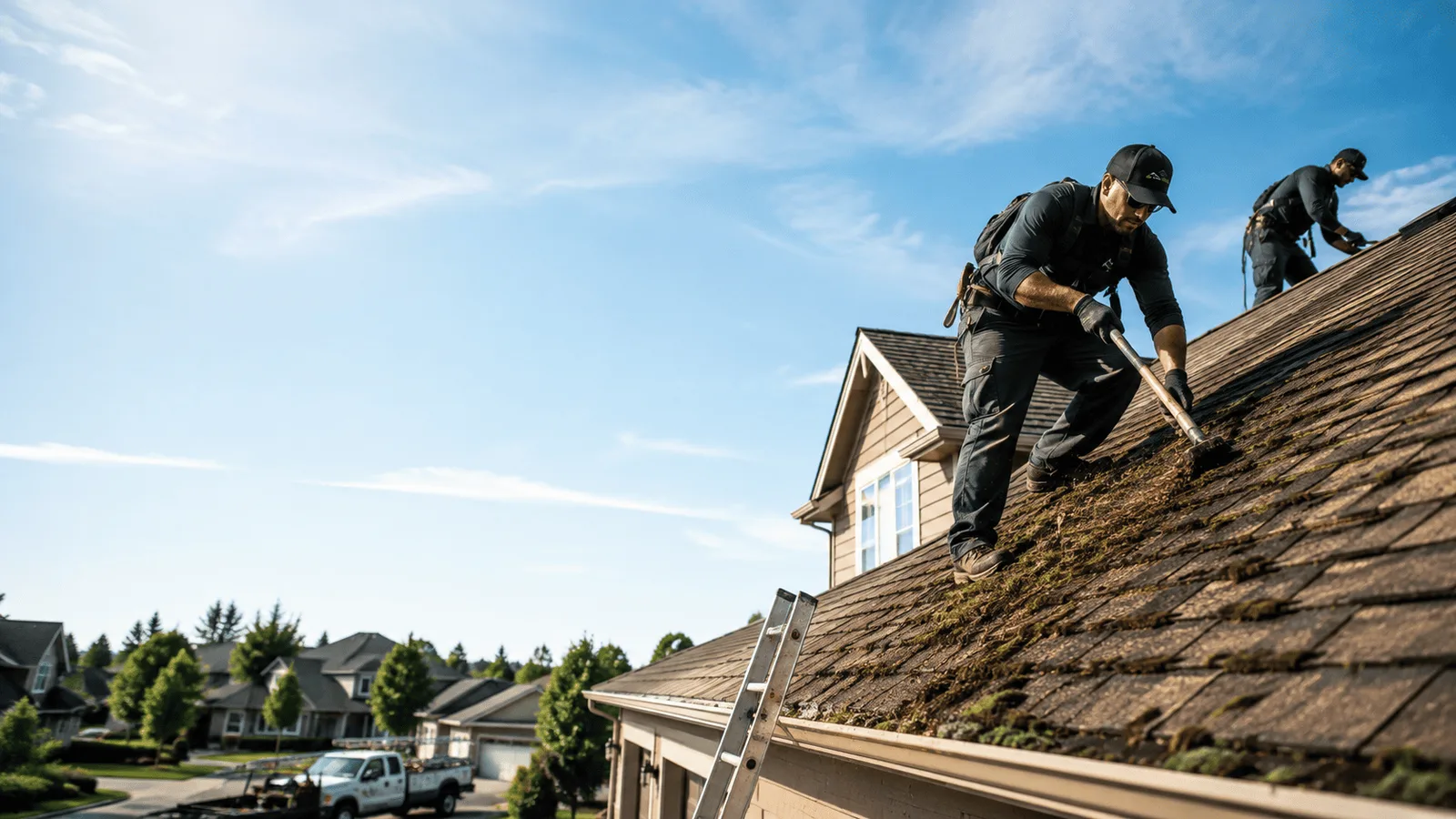 Roof Moss Removal in Sunset, TX near me